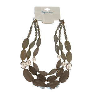 NWT Gemma Simone 3 Strand Gem Statement Necklace